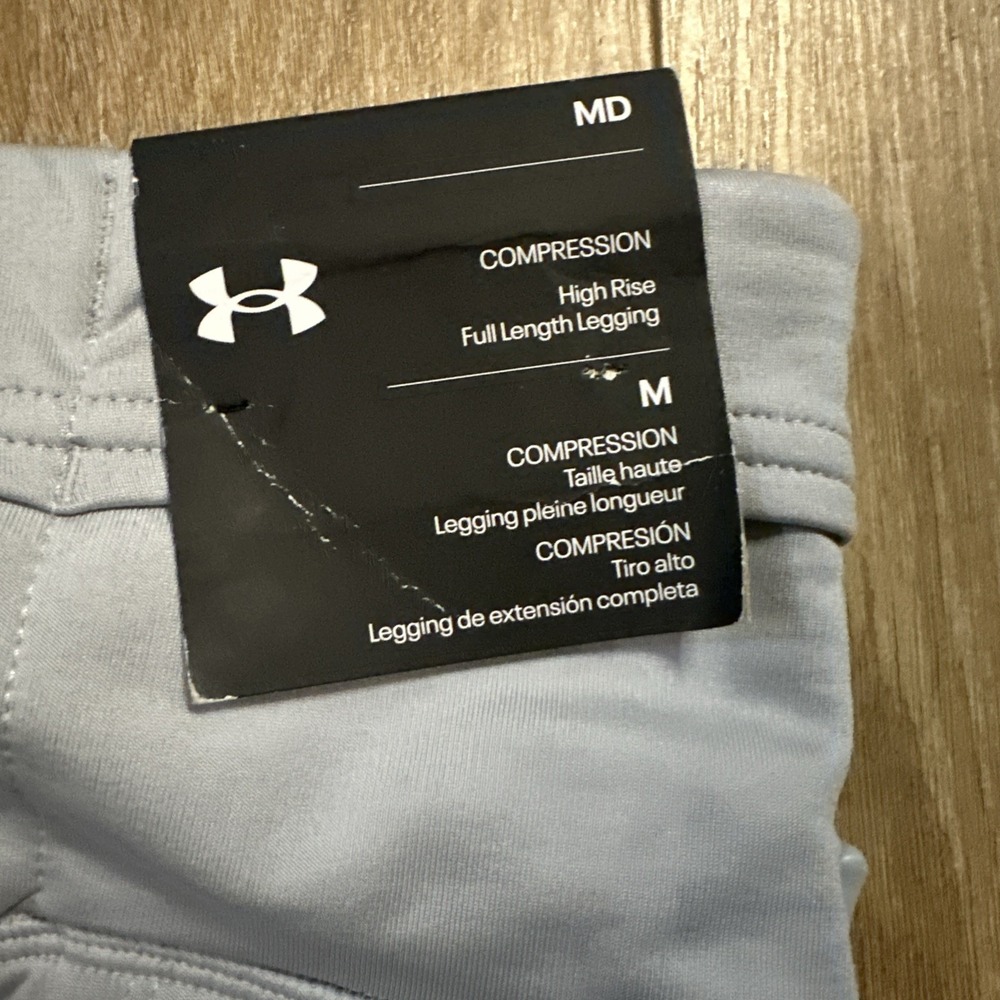 Under Armour Women's Grey Camo Compression High Rise Legging Pockets Medium - Picture 5 of 11